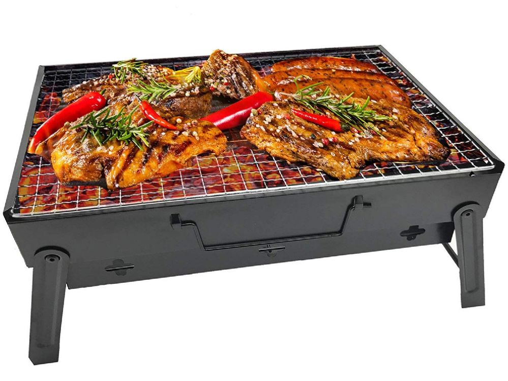 3 Pack of PORTABLE GRILL BLACK SMALL | Distributor