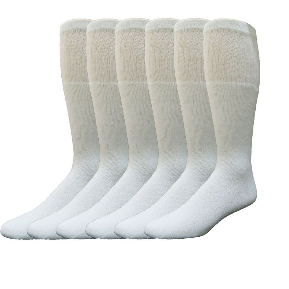 60 Pack of Men Cotton White Tube Socks Size 10-13 | Distributor